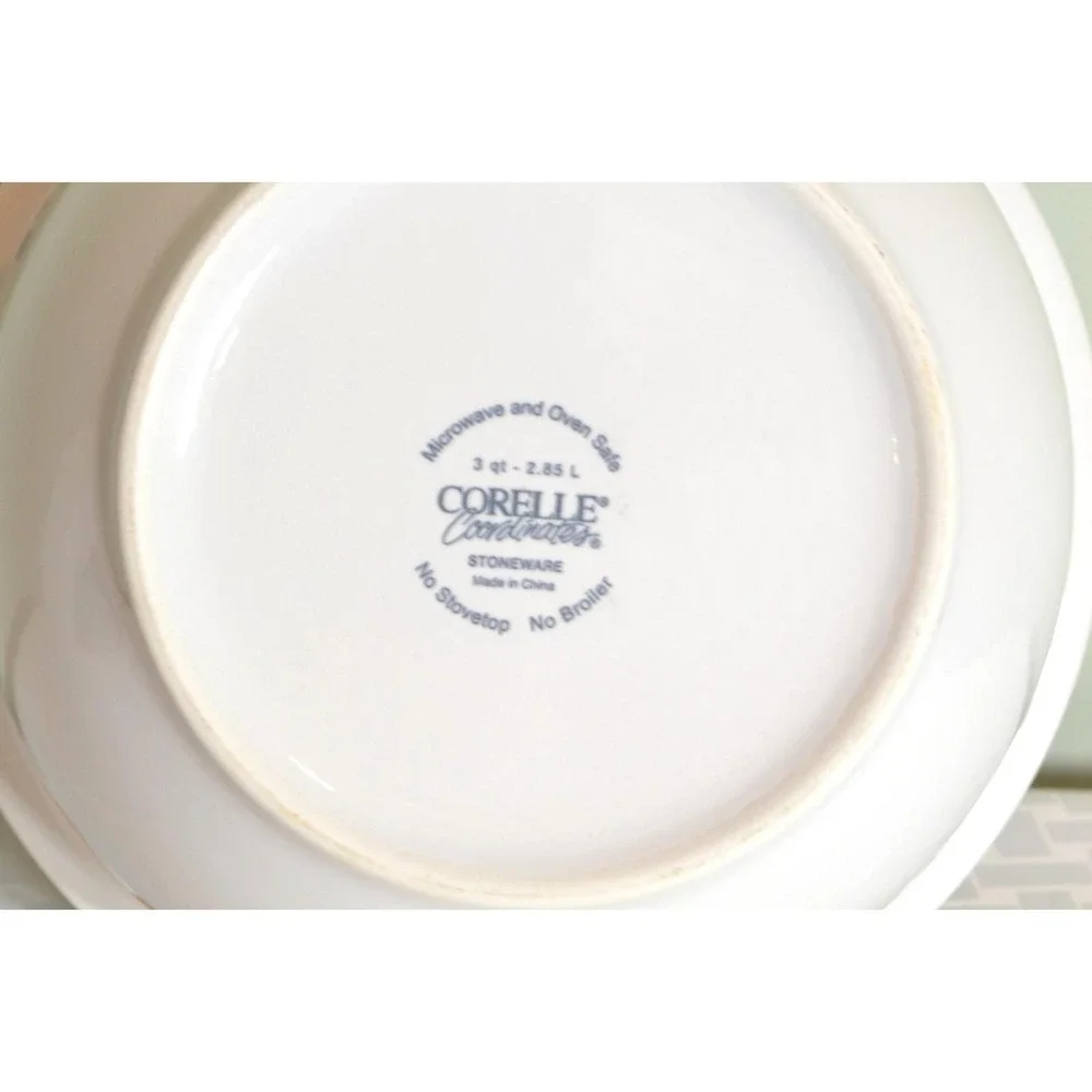 Corelle Coordinates in the Chutney Fruits Pattern- 3 Quart Stoneware Mixing Bowl